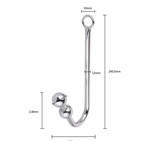 Anal Hooks Beaded Anal Elegant and Hook with Collar 5334 Cuffs 0723